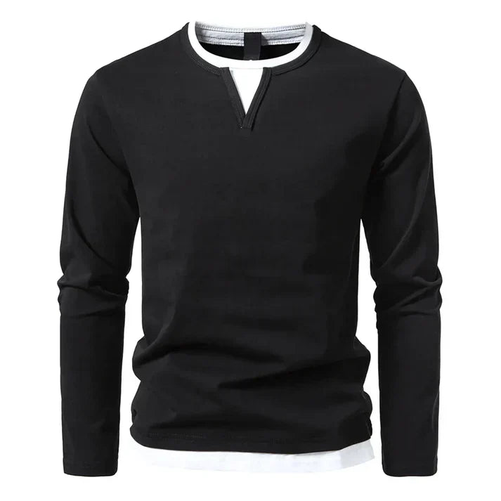 CHICIVELLE | T-shirt à manches longues premium en coton peigné