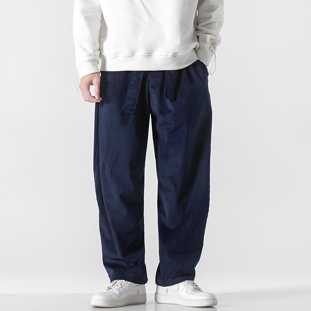 Yushiko - Pantalon en velours côtelé