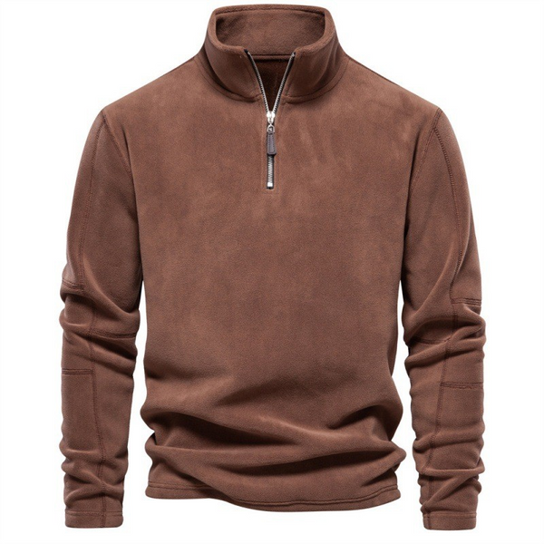 Joshua™ | Maglione in Fleece con Zip a Quarto