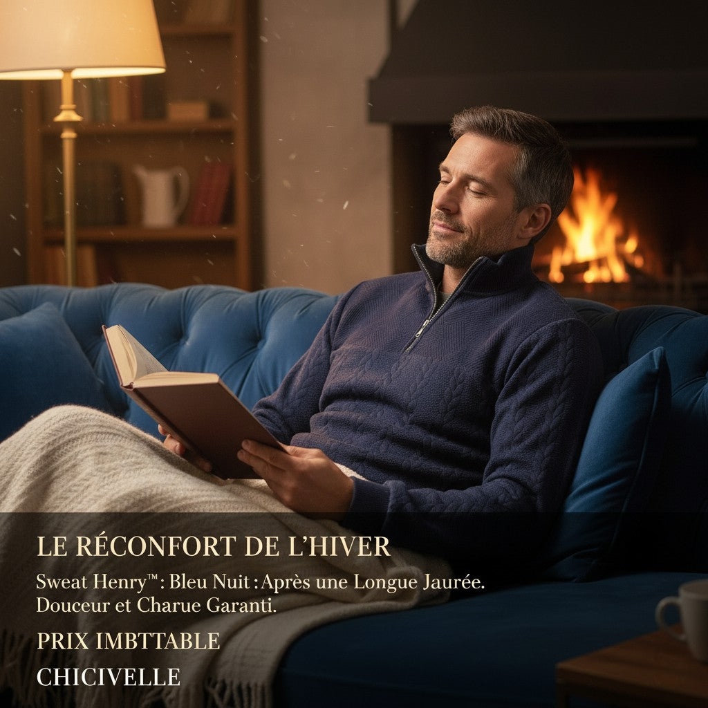 Henry | Sweat à col zippé premium