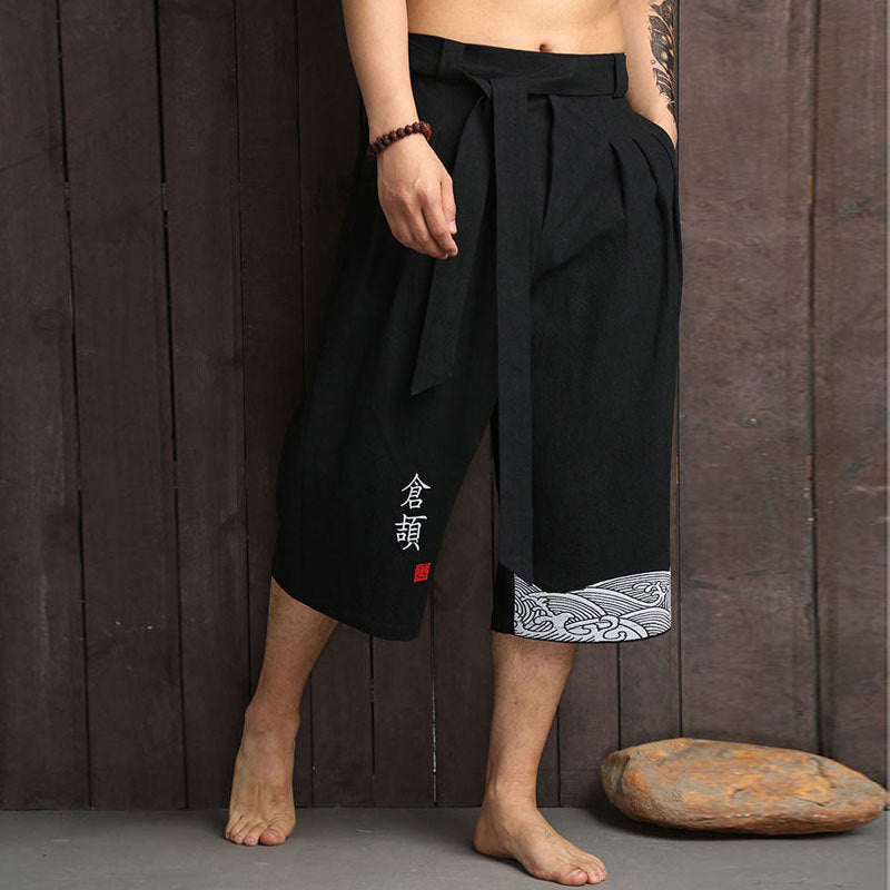 Taro - Pantalon court confort japonais