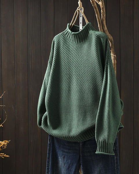 Meredith - Texturierter Strickpullover für Damen