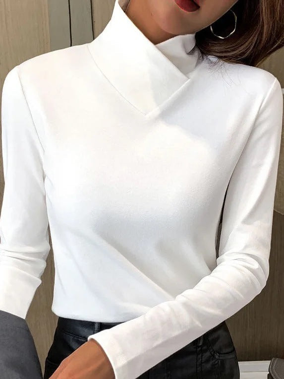 Geneva - Eleganter Pullover mit hohem Kragen