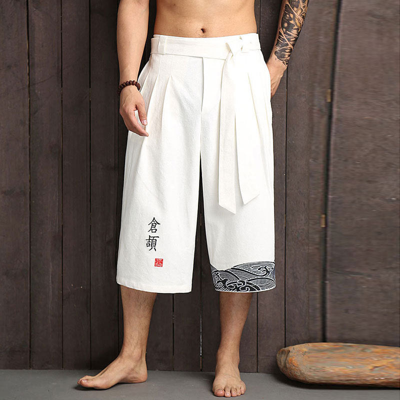 Taro - Pantalon court confort japonais