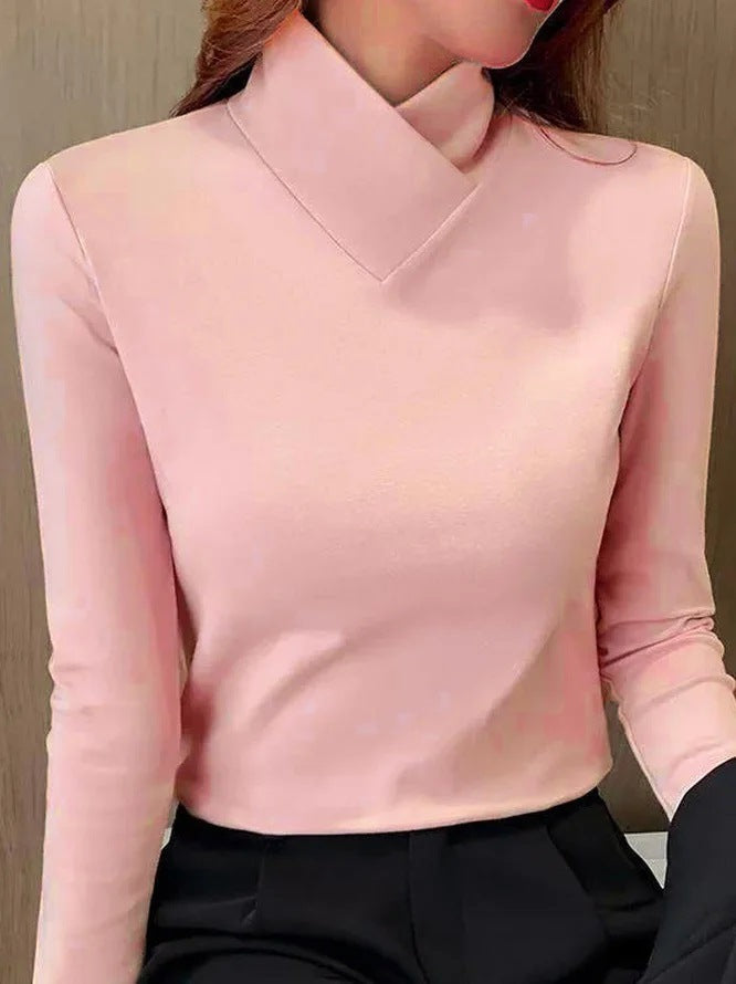 Geneva - Eleganter Pullover mit hohem Kragen