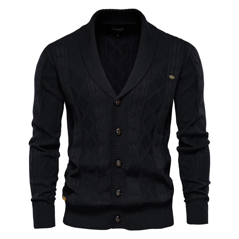 CHICIVELLE | Cardigan pour Hommes avec Fermeture à Boutons