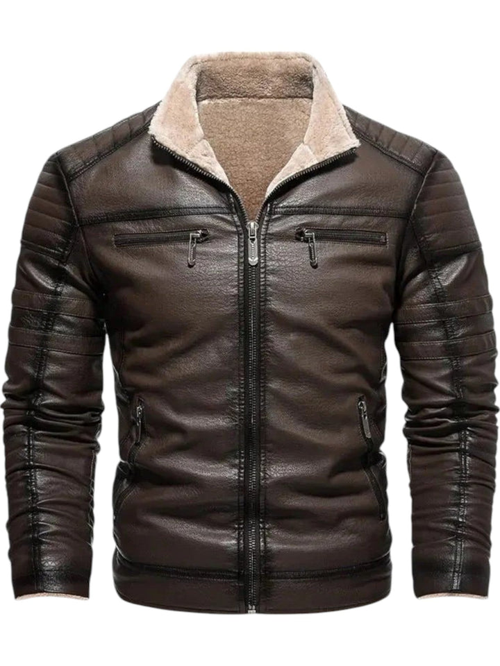 Harley™ | Veste de motard en cuir chaud