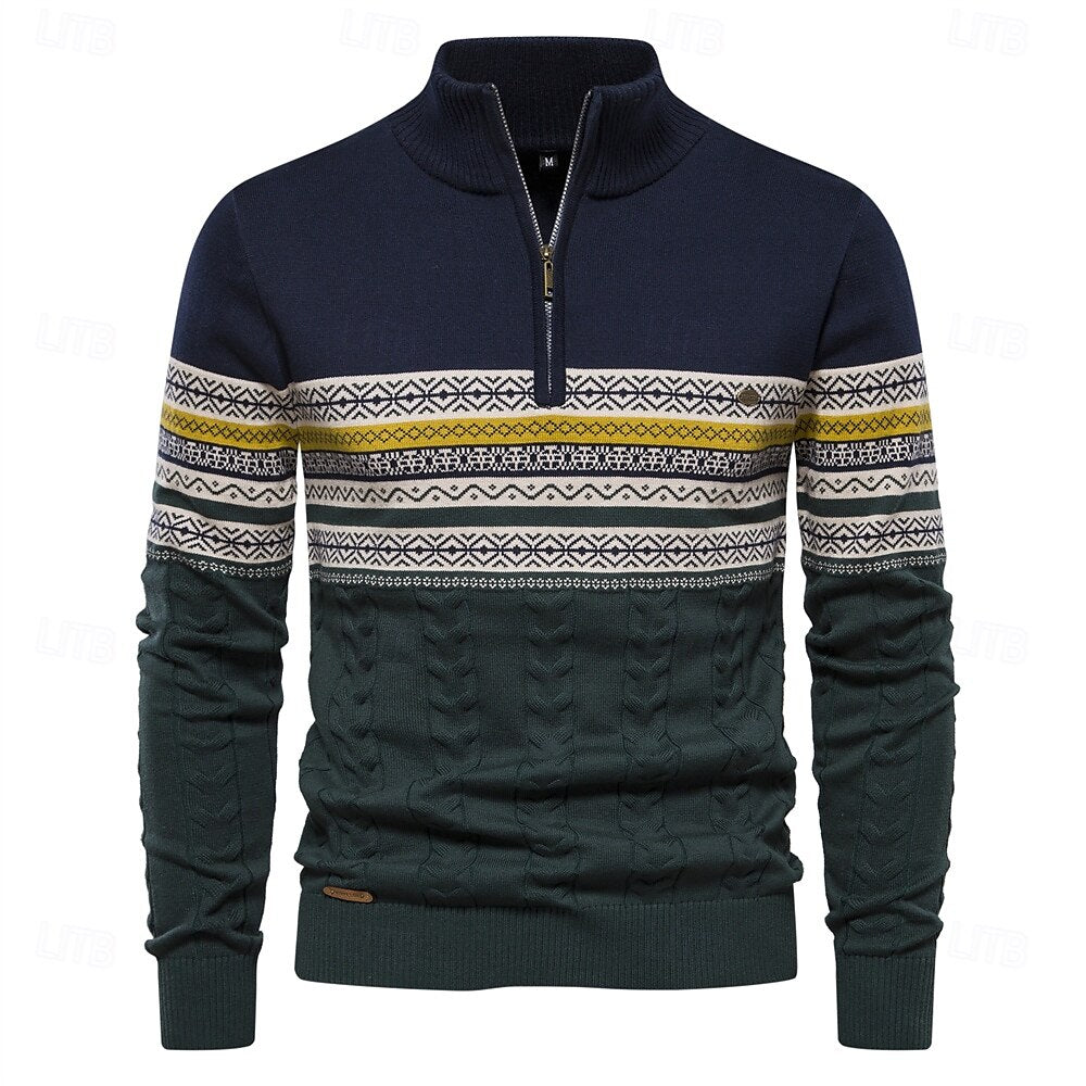 Carlo™ | Maglione in Maglia con Mezza Zip