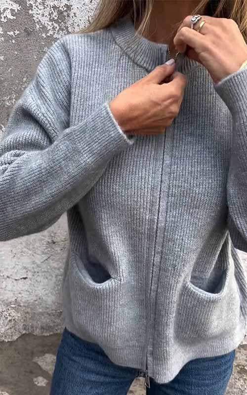 Marcia - Cardigan Zippé Douillet