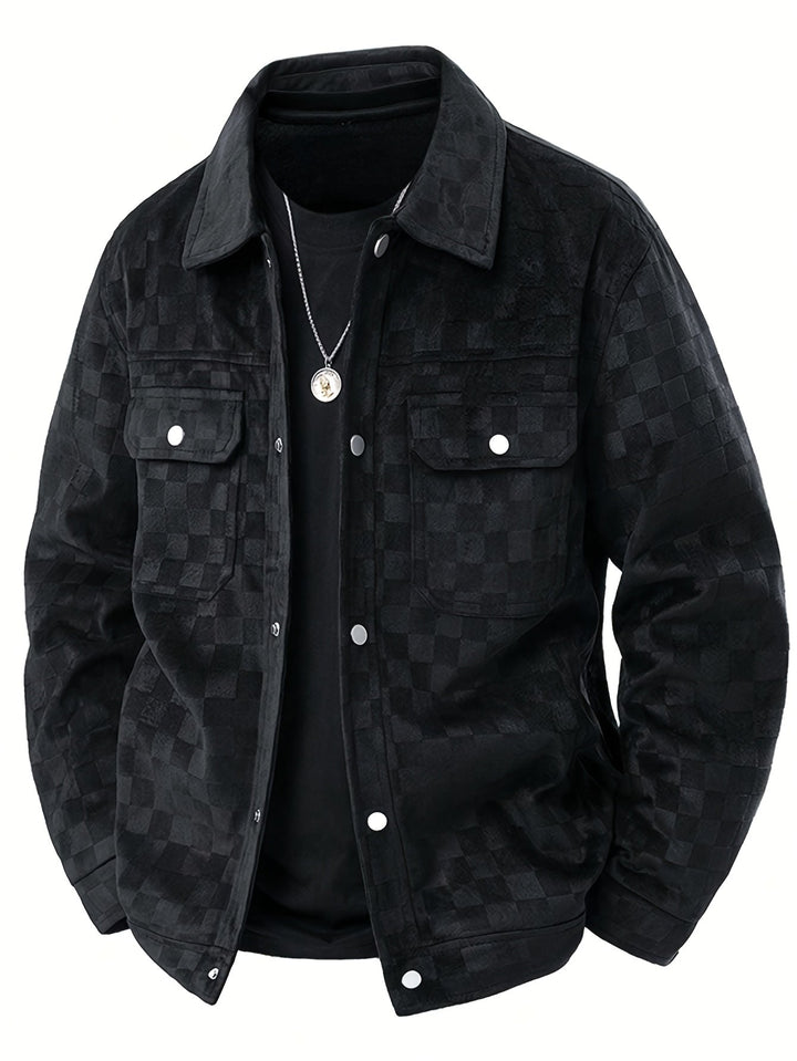 Maverick | Veste en Suède Carreautée