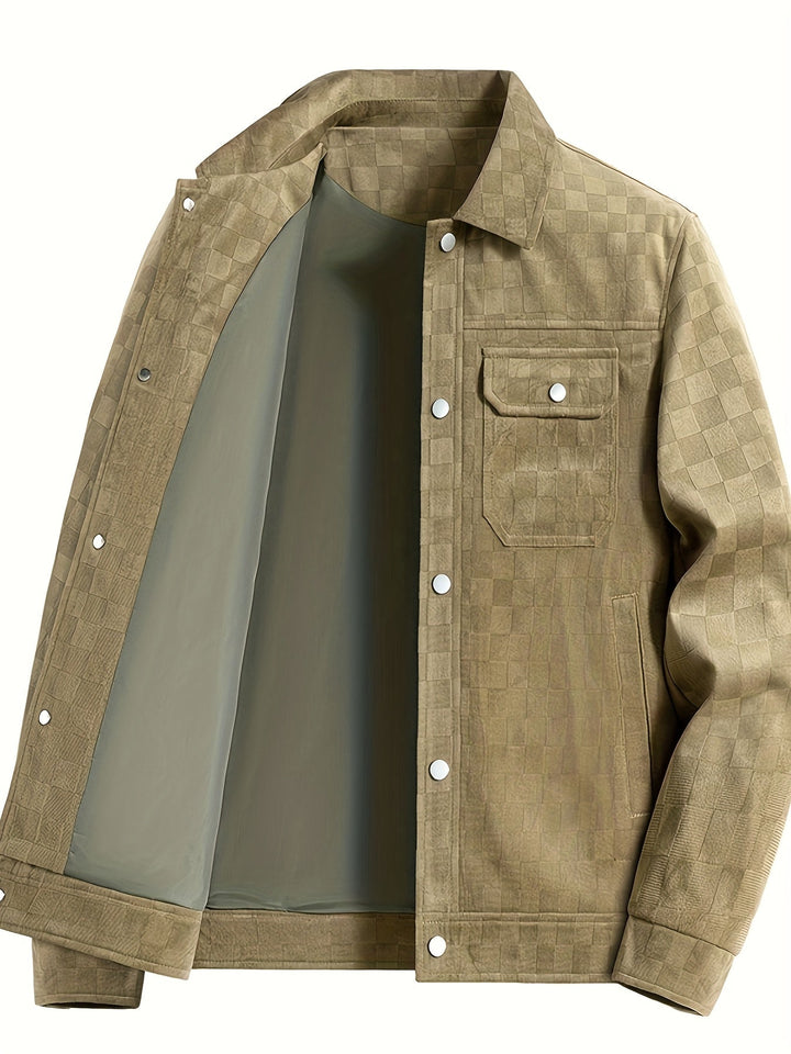 Maverick | Veste en Suède Carreautée
