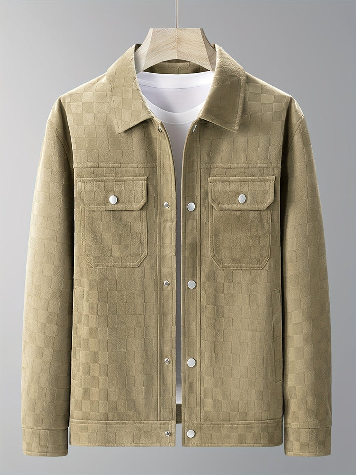 Maverick | Veste en Suède Carreautée