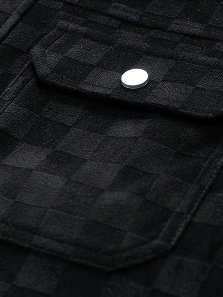 Maverick | Veste en Suède Carreautée