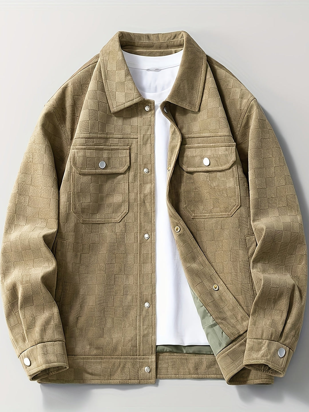 Maverick | Veste en Suède Carreautée