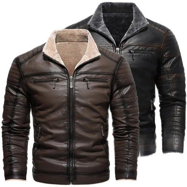 Harley™ | Veste de motard en cuir chaud