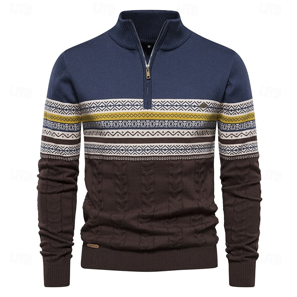 Carlo™ | Maglione in Maglia con Mezza Zip