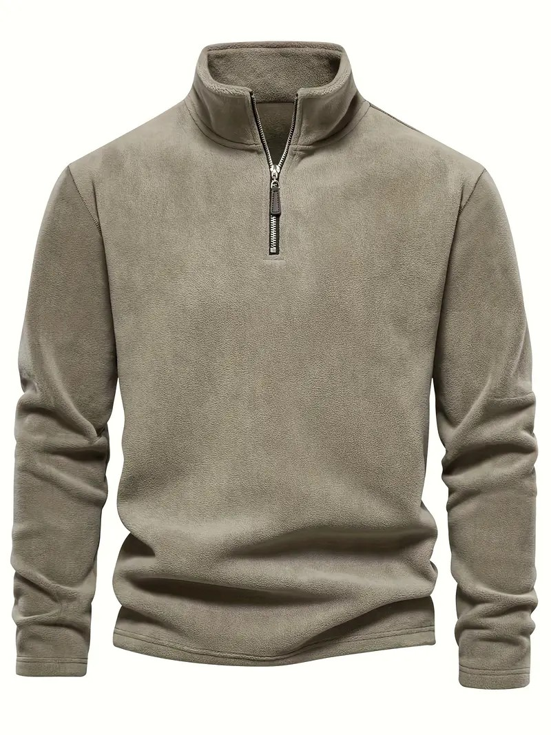 Joshua™ | Maglione in Fleece con Zip a Quarto