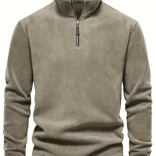 Joshua™ | Maglione in Fleece con Zip a Quarto